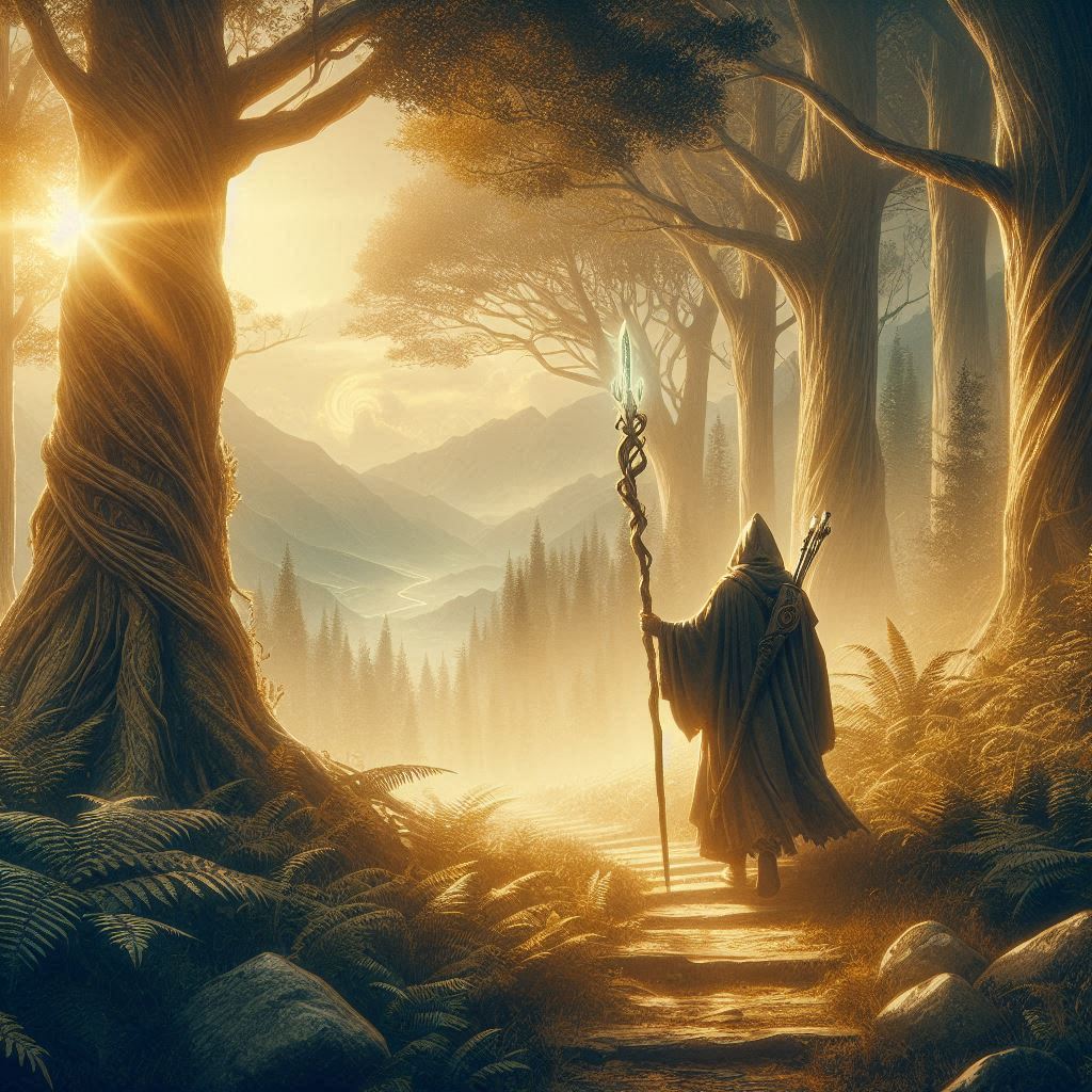 Os magos andarilhos e trilheiros / imagem gerada por IA / Bing Image Creator / bandoleiro.com