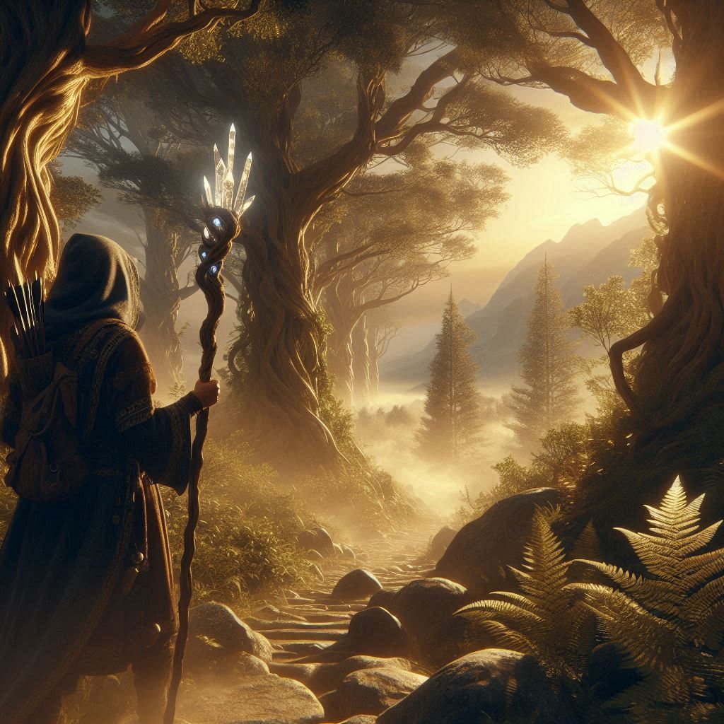 Os magos andarilhos e trilheiros / imagem gerada por IA / Bing Image Creator / bandoleiro.com