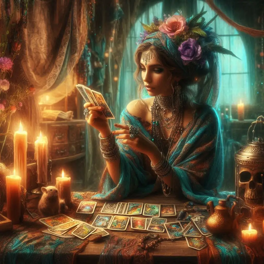 Leitura de Tarot - imagem gerada por IA