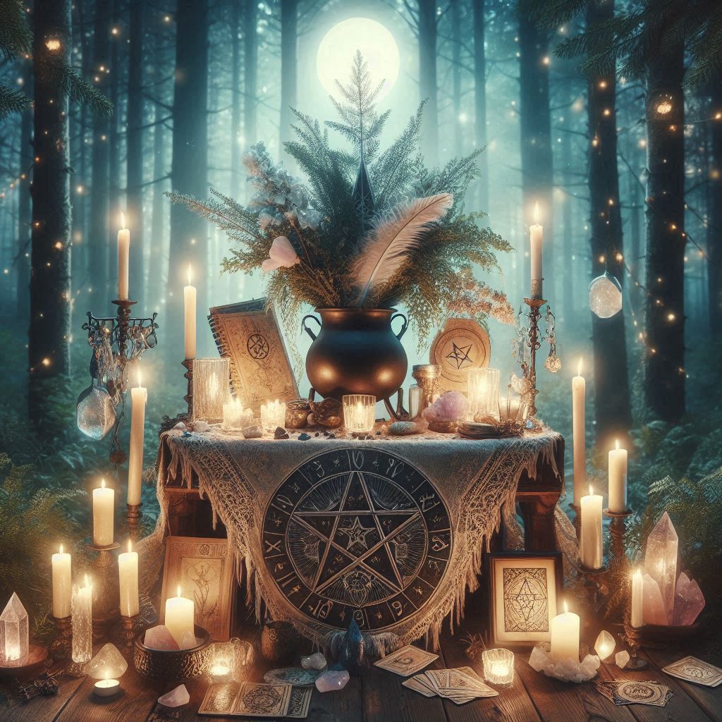 A Estrutura do Altar: A Base para a Magia- imagem gerada por IA / Bing