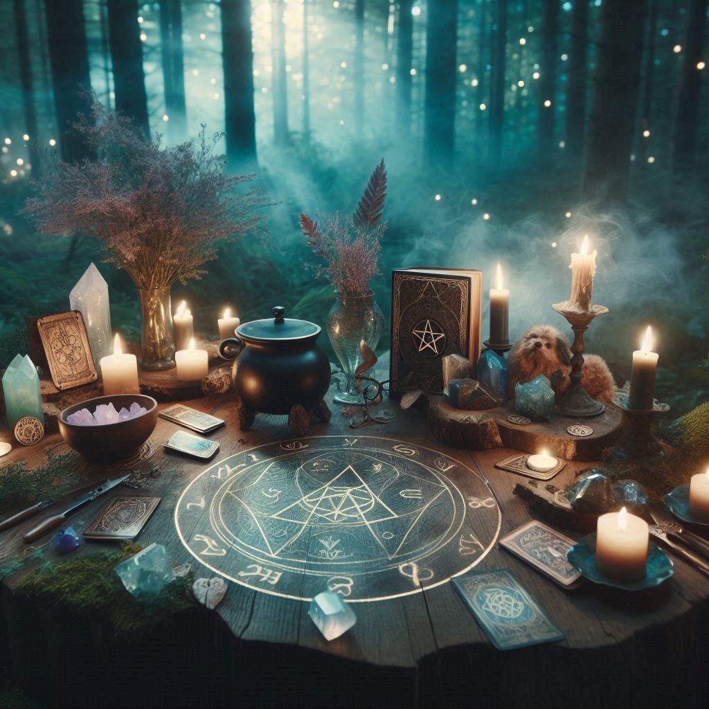 Como Criar um Altar de Bruxa para Conectar-se com o Divino - imagem gerada por IA / Bing