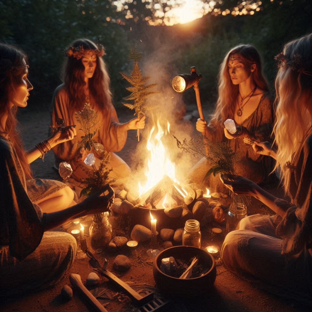 Simbolismo do Fogo Sagrado na Magia - imagem gerada por IA / Bing