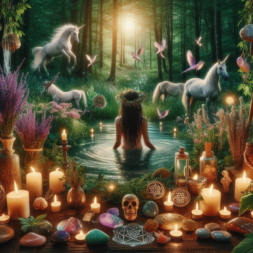 Rituais de Purificação na Magia - imagem gerada por IA / Bing