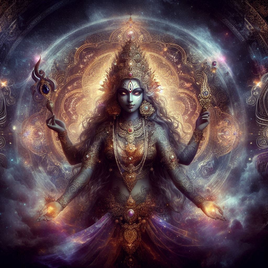 Kali - A Transformadora Hindu - imagem  gerada por IA / Bing Image Creator