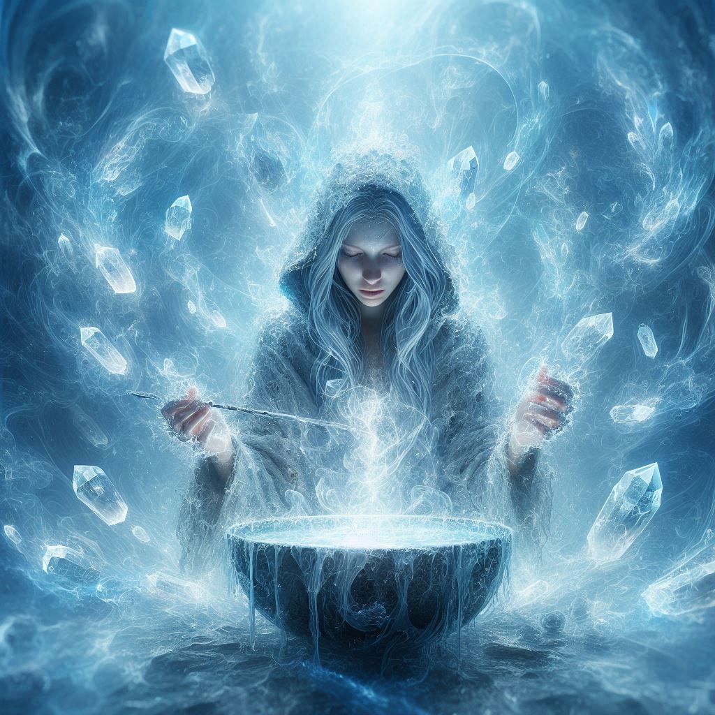 A Água: O Elemento da Emoção e Intuição - imagem gerada por IA / Bing Image Creator / bandoleiro.com