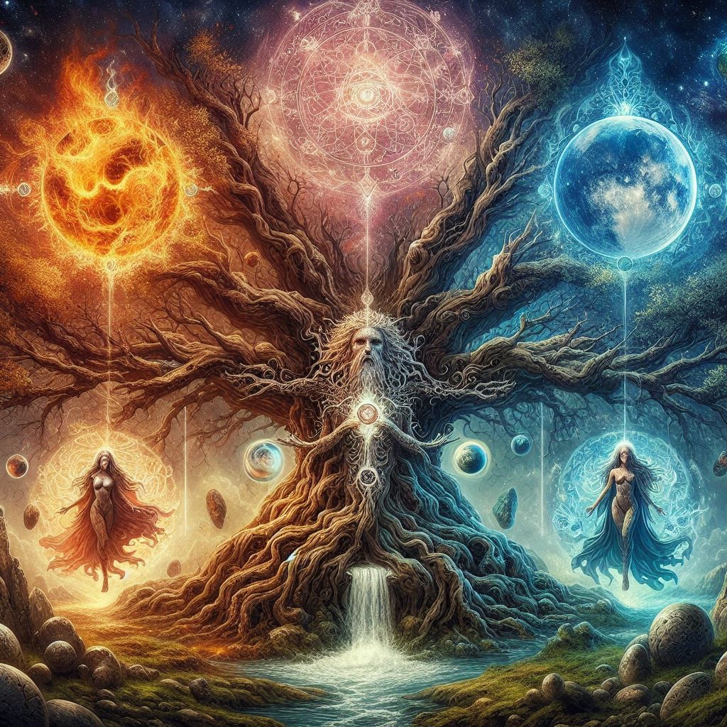 Os Segredos Ocultos que Alimentam a Magia Antiga - imagem gerada por IA / Bing Image Creator / bandoleiro.com