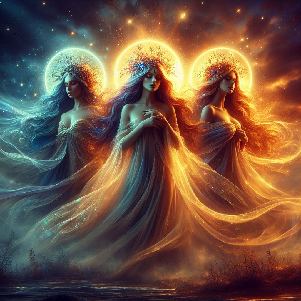 A Força Serena do Feminino Sagrado / imagem gerada por IA / Bing Image Creator / bandoleiro.com