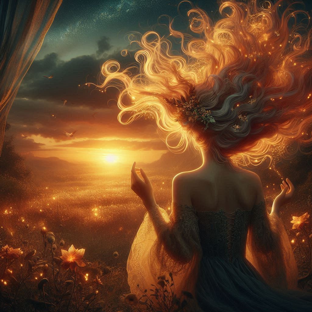 A Força Serena do Feminino Sagrado / imagem gerada por IA / Bing Image Creator / bandoleiro.com