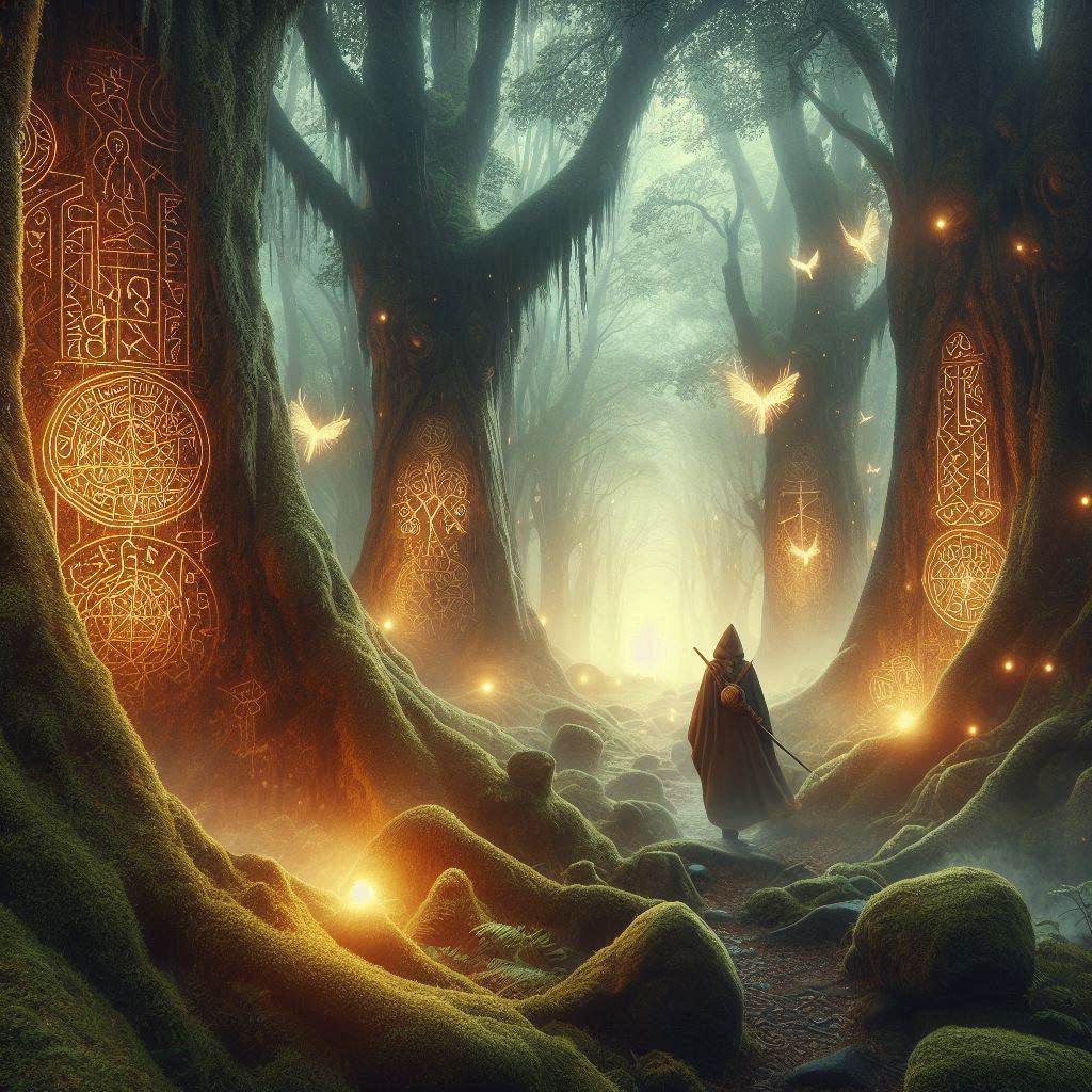 O Sussurro dos Antigos: Raízes nas Sombras da História / imagem gerada por IA / Bing Image Creator / bandoleiro.com