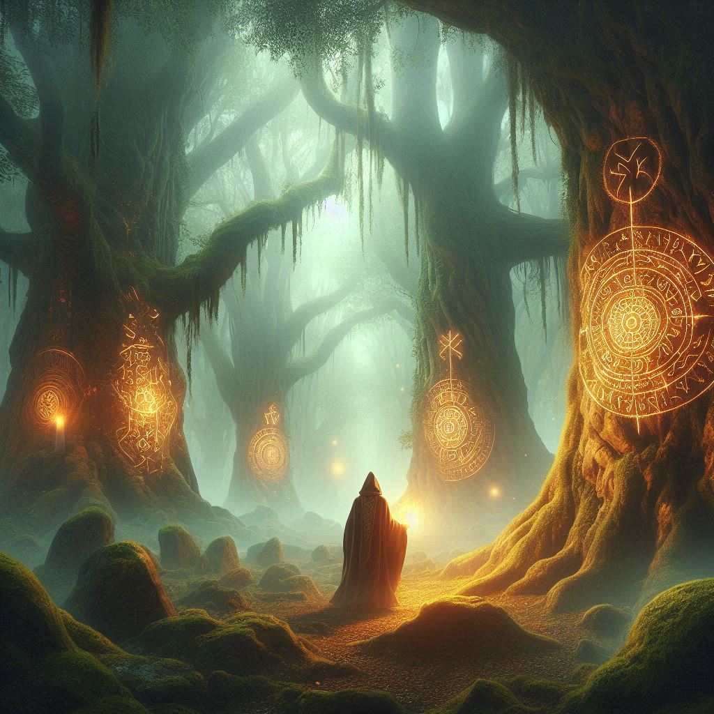 O Sussurro dos Antigos: A Jornada pela Magia Ancestral / imagem gerada por IA / Bing Image Creator / bandoleiro.com
