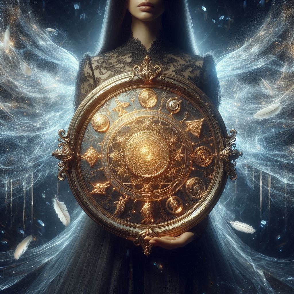 Escudos energéticos angelicais / imagem gerada por IA / Bing Image Creator / bandoleiro.com