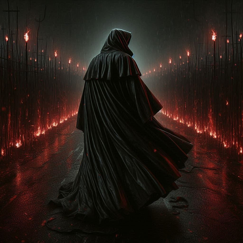 O Santo Bruxo das Sombras: Pactos, Feitiços e Mistérios / imagem gerada por IA / Bing Image Creator / bandoleiro.com