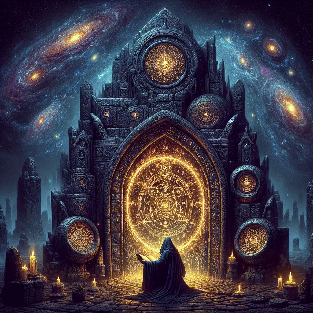 O Portal Alquímico para o Desconhecido / imagem gerada por IA / Bing Image Creator / bandoleiro.com