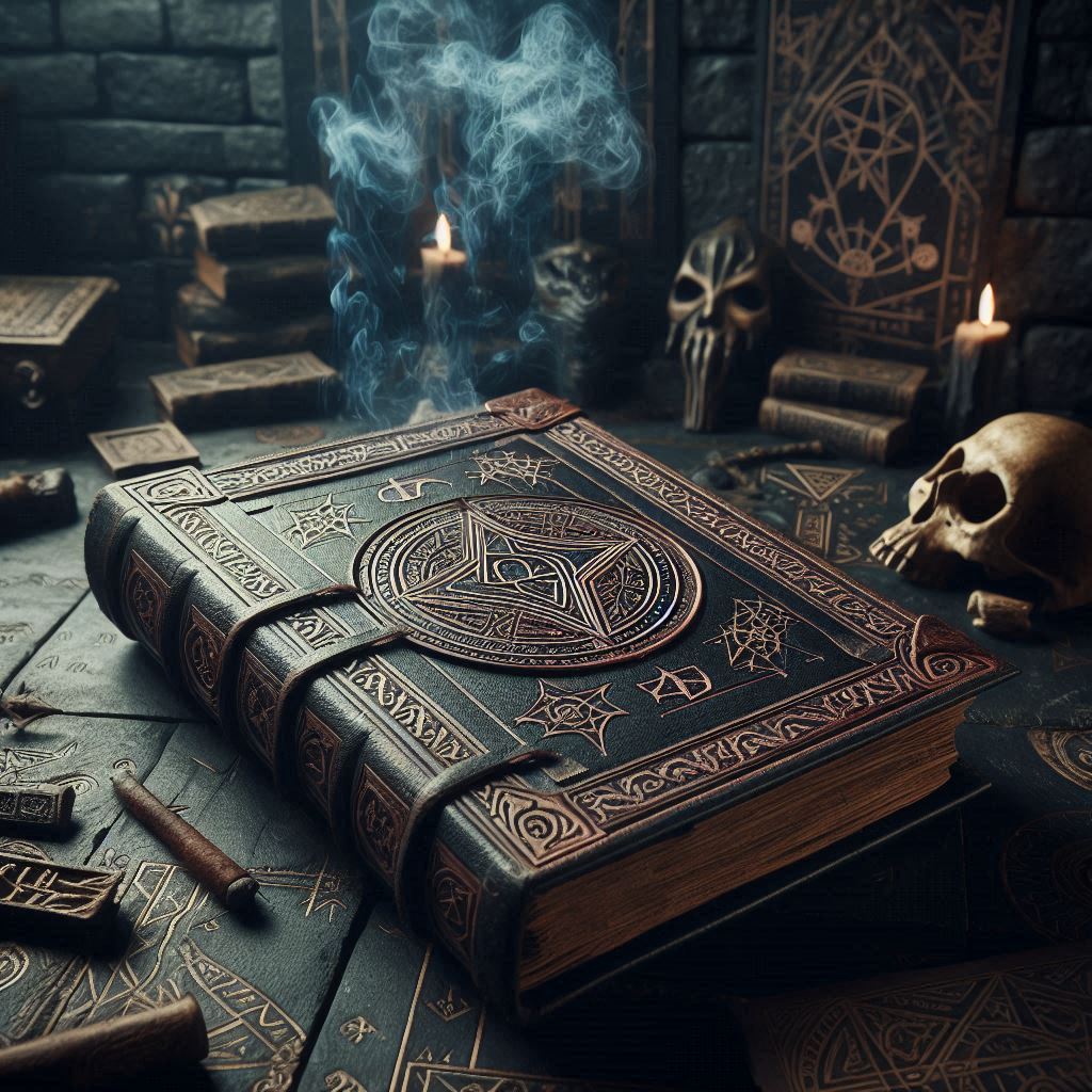O livro proibido dos mortos / imagem gerada por IA / Bing Image Creator / bandoleiro.com