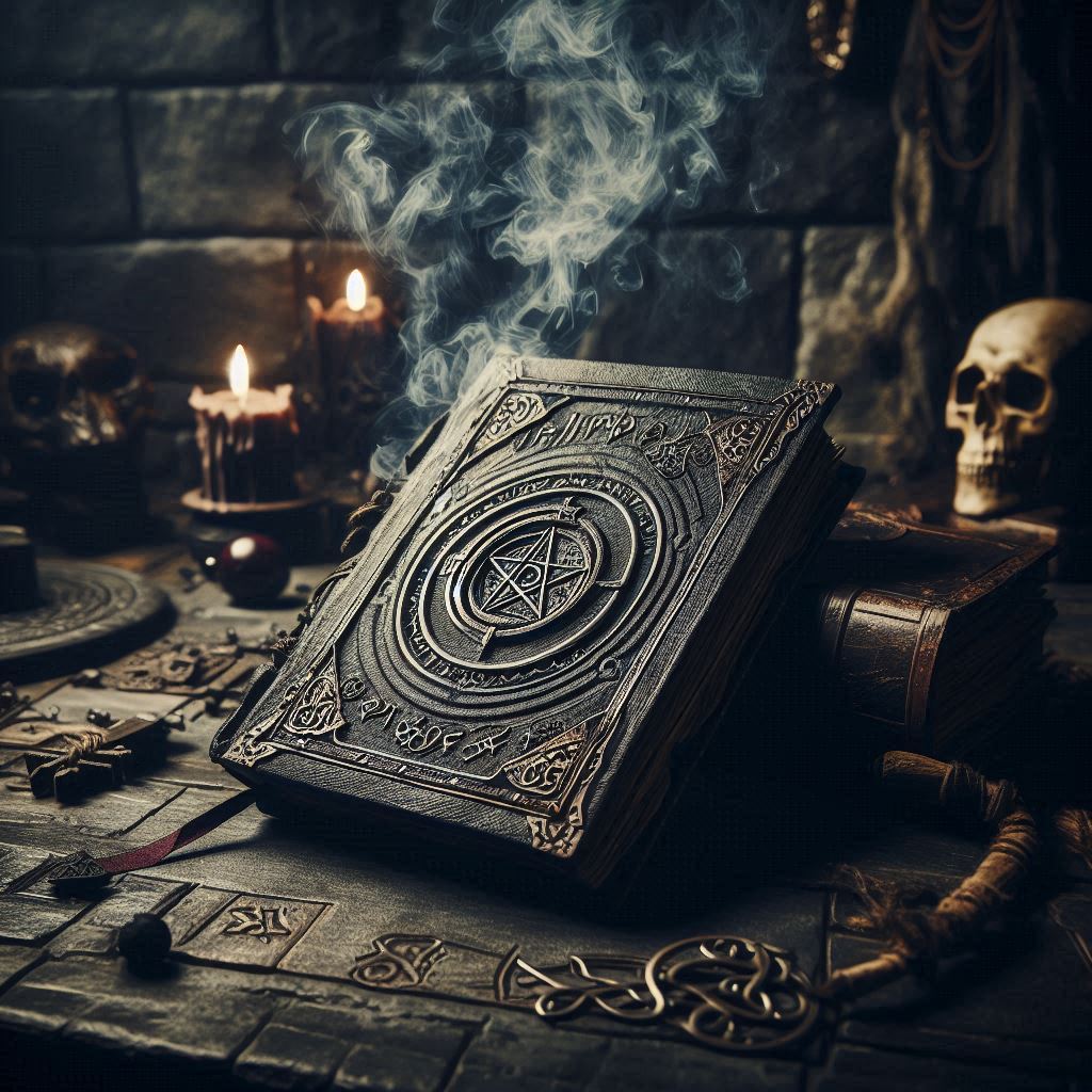 O livro proibido dos mortos / imagem gerada por IA / Bing Image Creator / bandoleiro.com