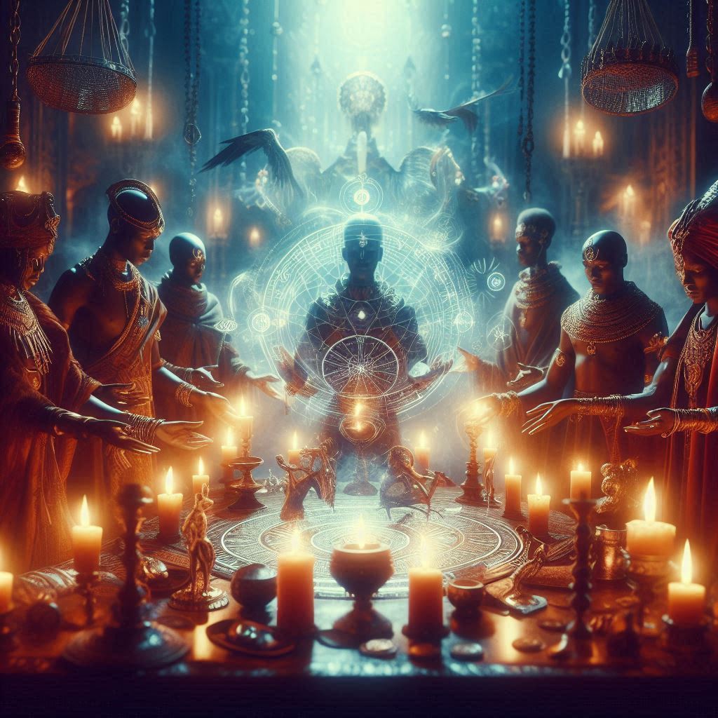Magia ancestral da África: os poderes sagrados / imagem gerada por IA / Bing Image Creator / bandoleiro.com