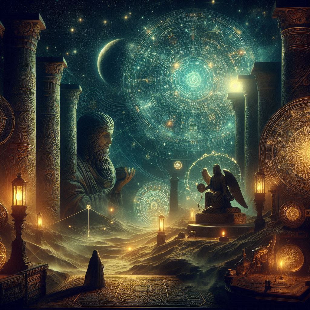 Os mistérios gregos e romanos: deuses e oráculos / imagem gerada por IA / Bing Image Creator / bandoleiro.com