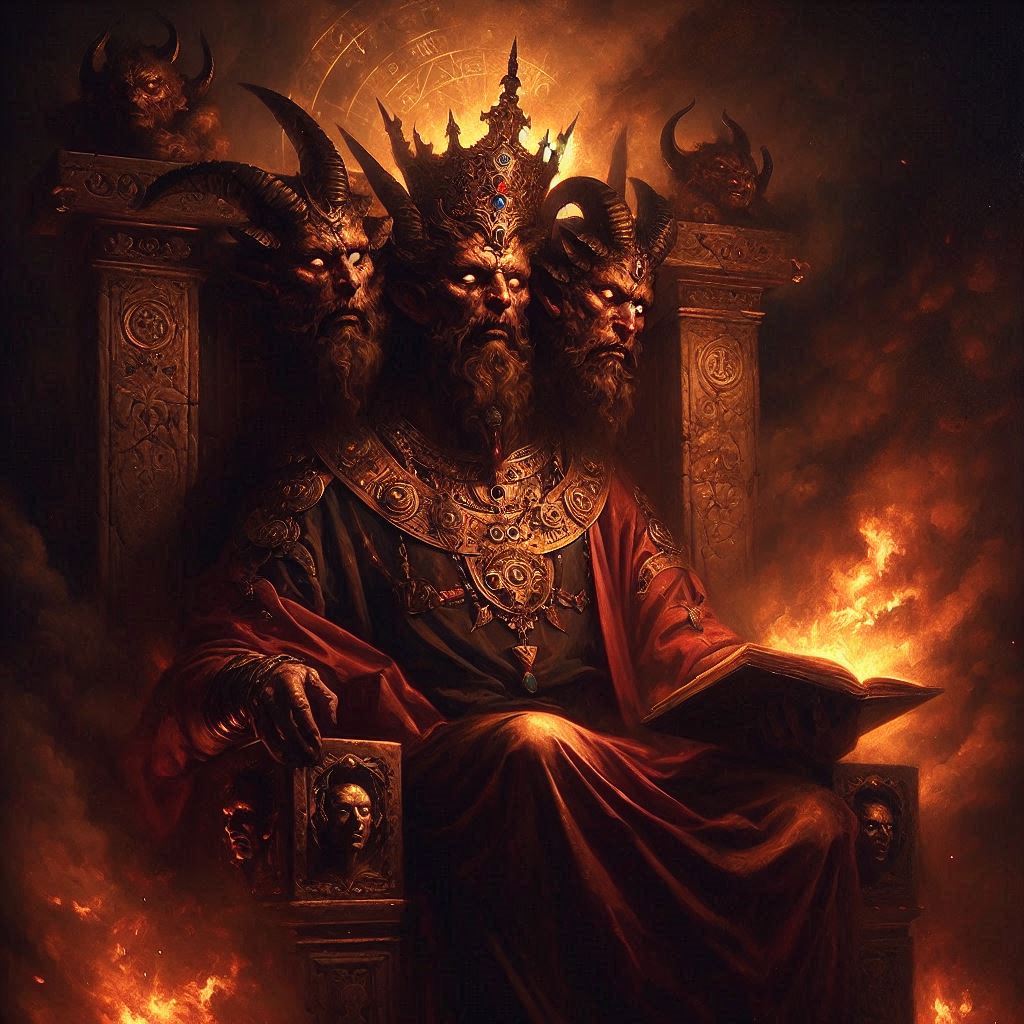 Baal: o senhor das chamas e dos segredos ocultos / imagem gerada por IA - Bing Image Creator / bandoleiro.com