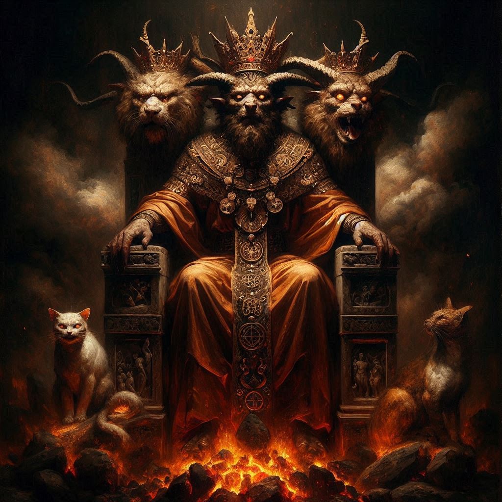 o senhor das chamas e dos segredos ocultos / imagem gerada por IA - Bing Image Creator / bandoleiro.com