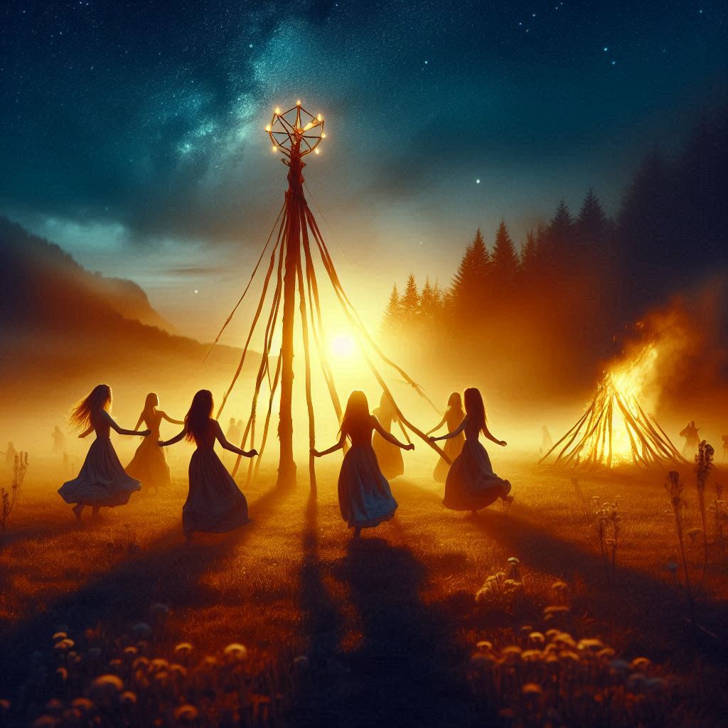 O portal de fogo de Beltane / imagem gerada por IA - Bing Image Creator / bandoleiro.com
