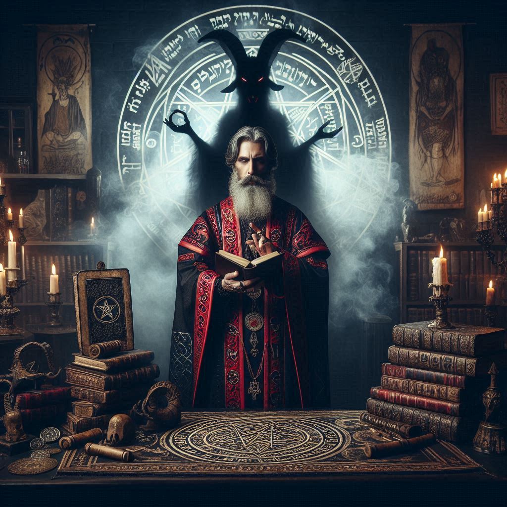 O grande mago da alta magia / imagem gerada por IA - Bing Image Creator / bandoleiro.com
