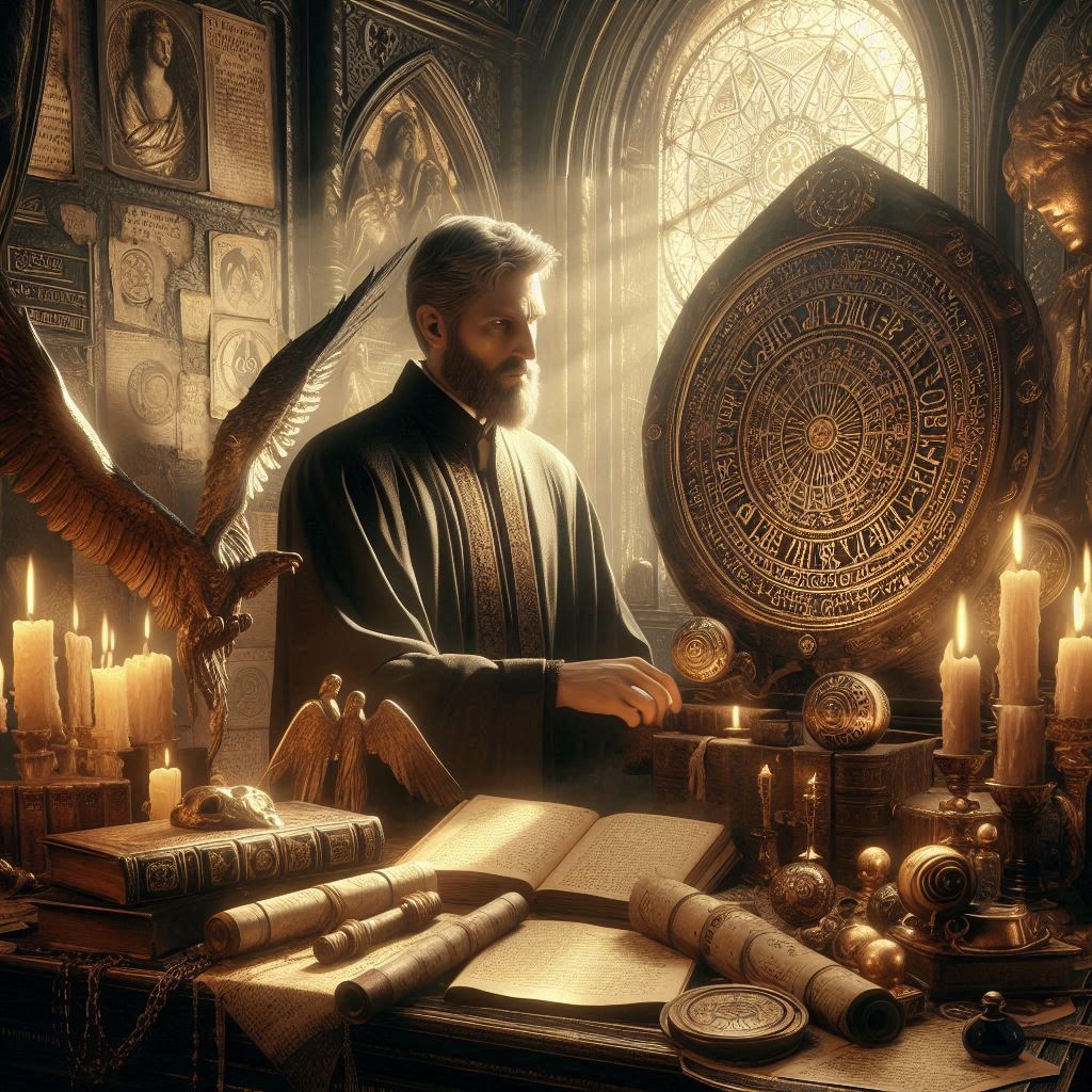 a magia enoquiana / imagem gerada por IA - Bing Image Creator / bandoleiro.com