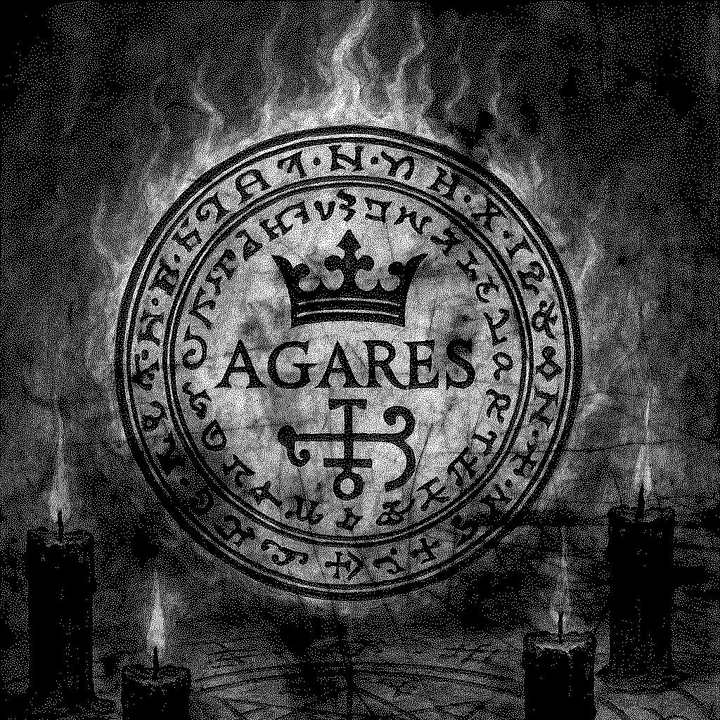O selo de Agares: o senhor das línguas e terremotos / imagem gerada por IA - Bing Image Creator / bandoleiro.com