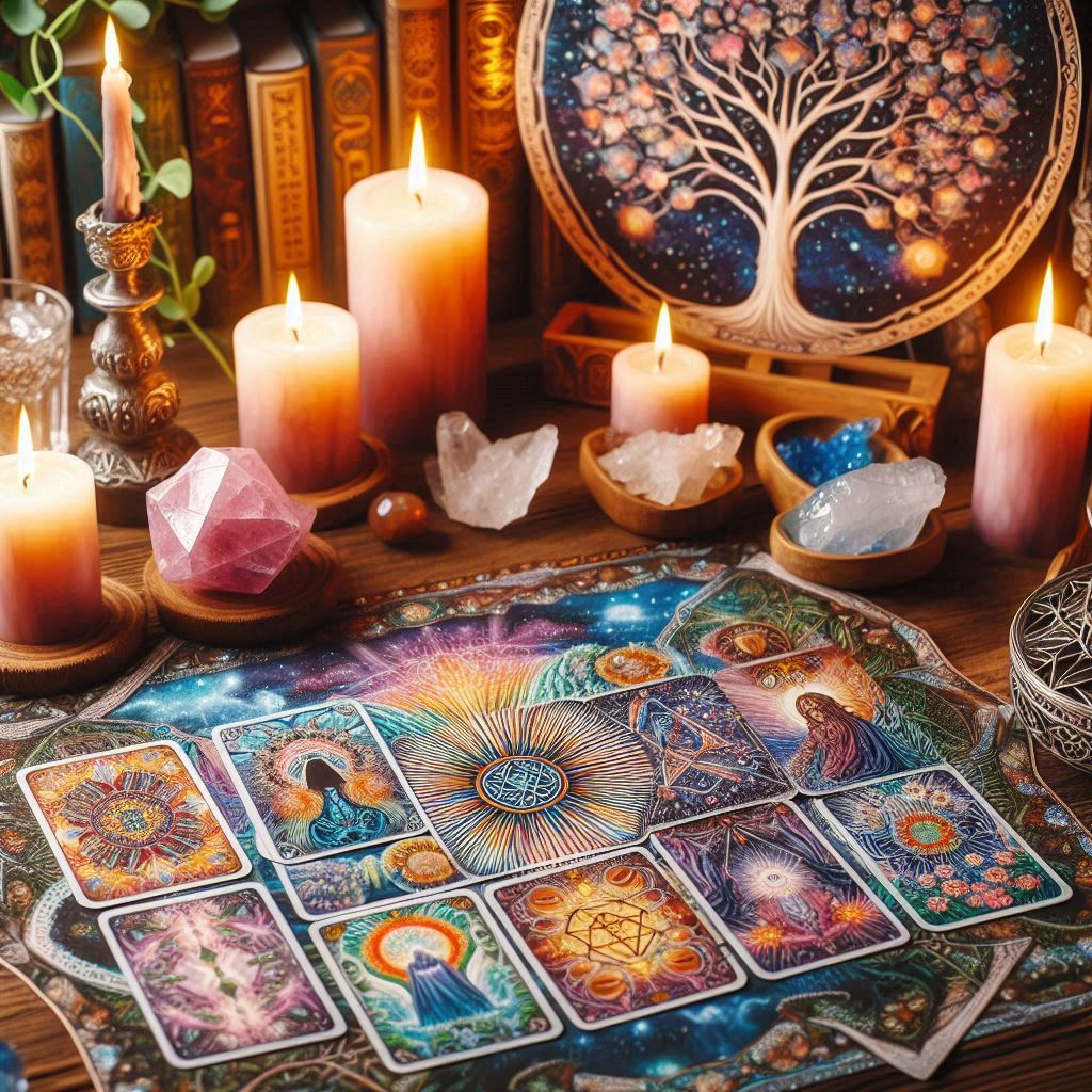 O Tarot como livro da sabedoria oculta / imagem gerada por IA - Bing Image Creator / bandoleiro.com