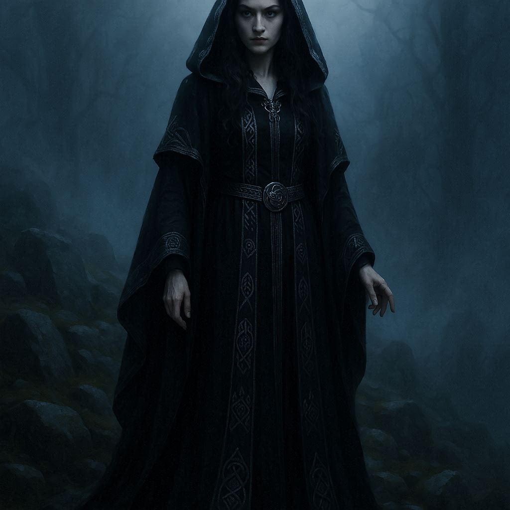 A filha de Avalon: entre a luz e a sombra / imagem gerada por IA - Bing Image Creator / bandoleiro.com