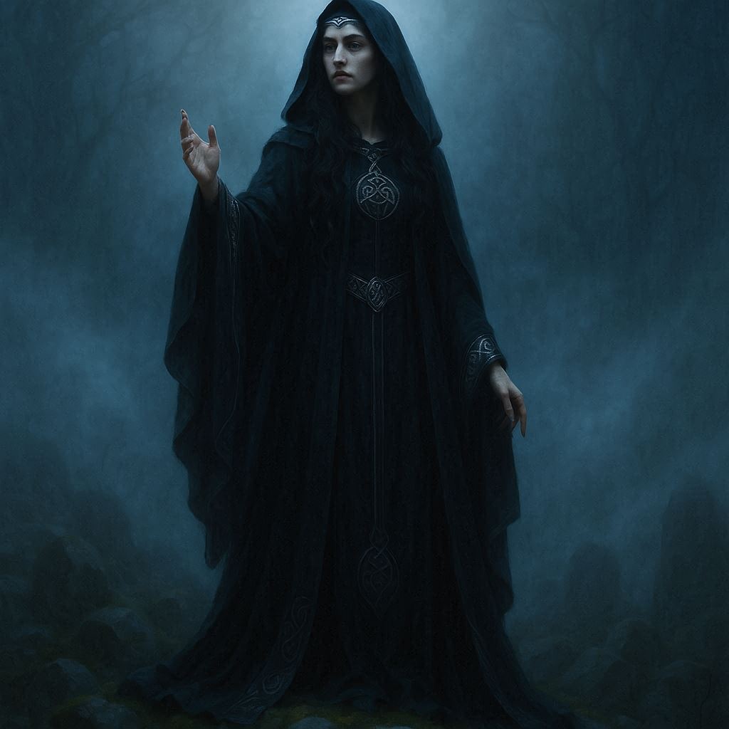 Morgana, a filha de Avalon / imagem gerada por IA - Bing Image Creator / bandoleiro.com