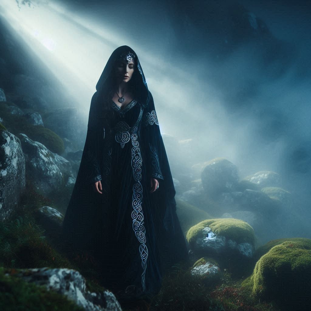 Morgana Le Fay: a feiticeira das brumas de Avalon / imagem gerada por IA - Bing Image Creator / bandoleiro.com