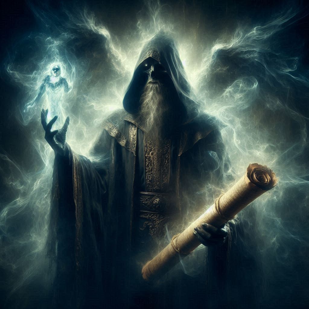 O monge de Tobolsk - O profeta das sombras / imagem gerada por IA - Bing Image Creator / bandoleiro.com