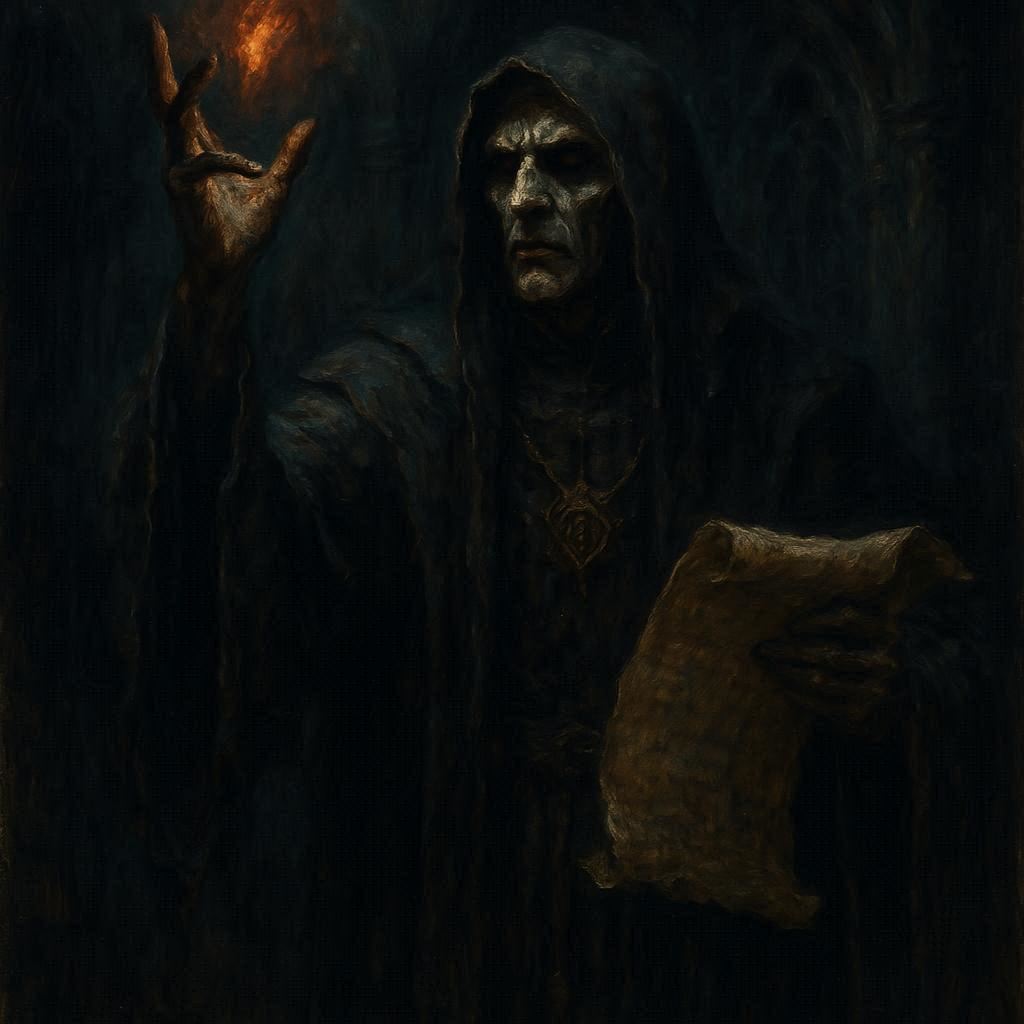 O monge de Tobolsk - O profeta das sombras / imagem gerada por IA - Bing Image Creator / bandoleiro.com