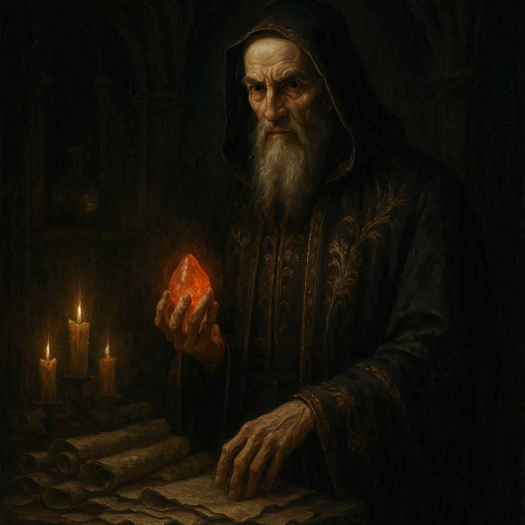 Nicolas Flamel: o alquimista imortal / imagem gerada por IA - Bing Image Creator / bandoleiro.com