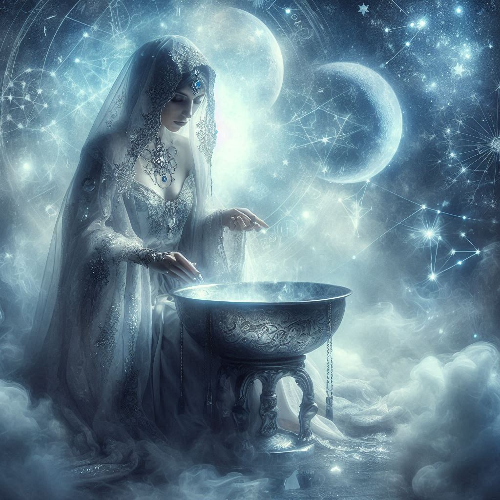 A oniromancia na magia / imagem gerada por IA - Bing Image Creator / bandoleiro.com