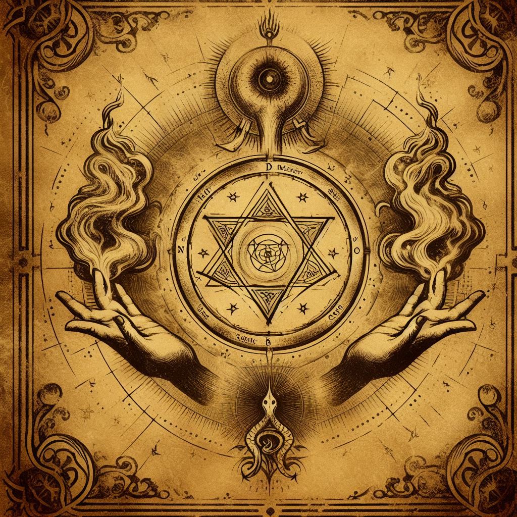 o grande mistério da alquimia espiritual / imagem gerada por IA - Bing Image Creator / bandoleiro.com