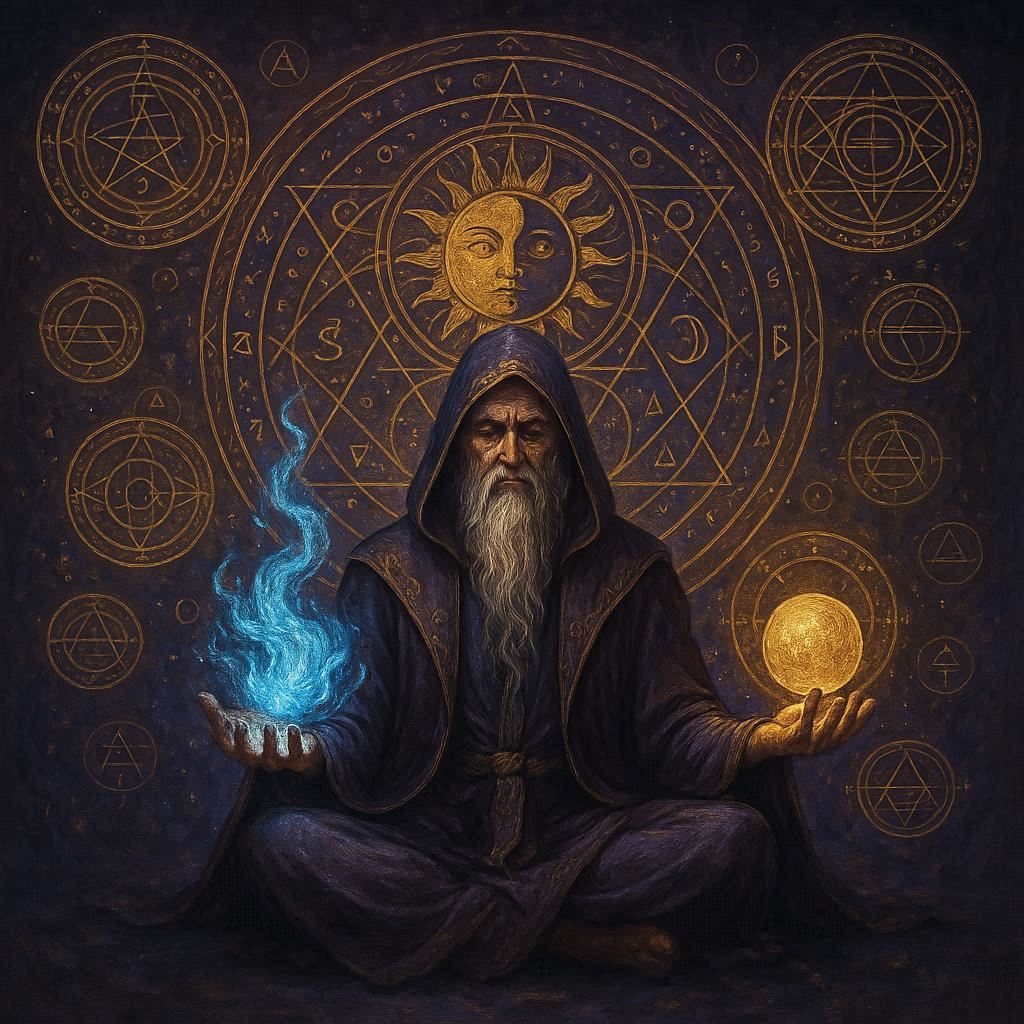 o grande mistério da alquimia espiritual / imagem gerada por IA - Bing Image Creator / bandoleiro.com