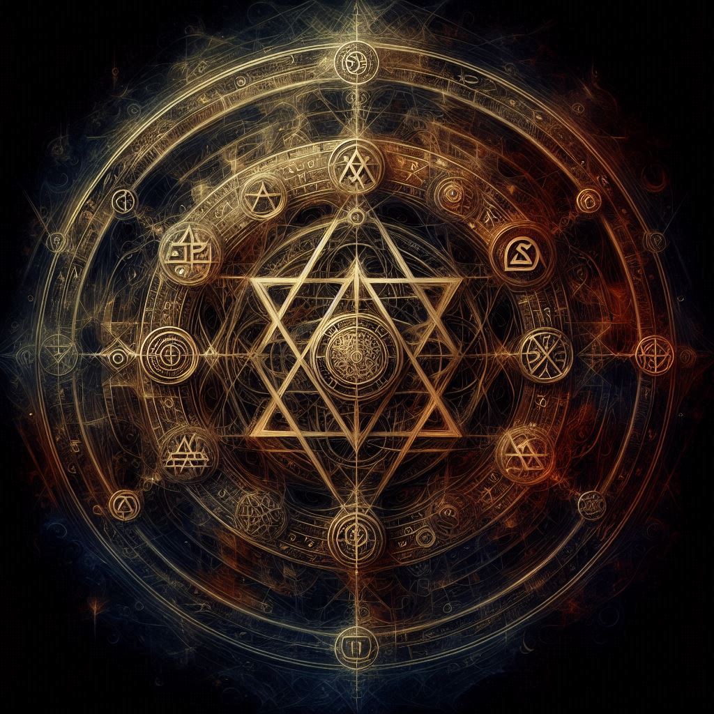 Selos arcanos: chaves para os mistérios do invisível / imagem gerada por IA - Bing Image Creator / bandoleiro.com