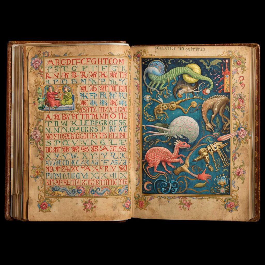 o livro dos mistérios indecifráveis | imagem gerada por IA | by bandoleiro.com