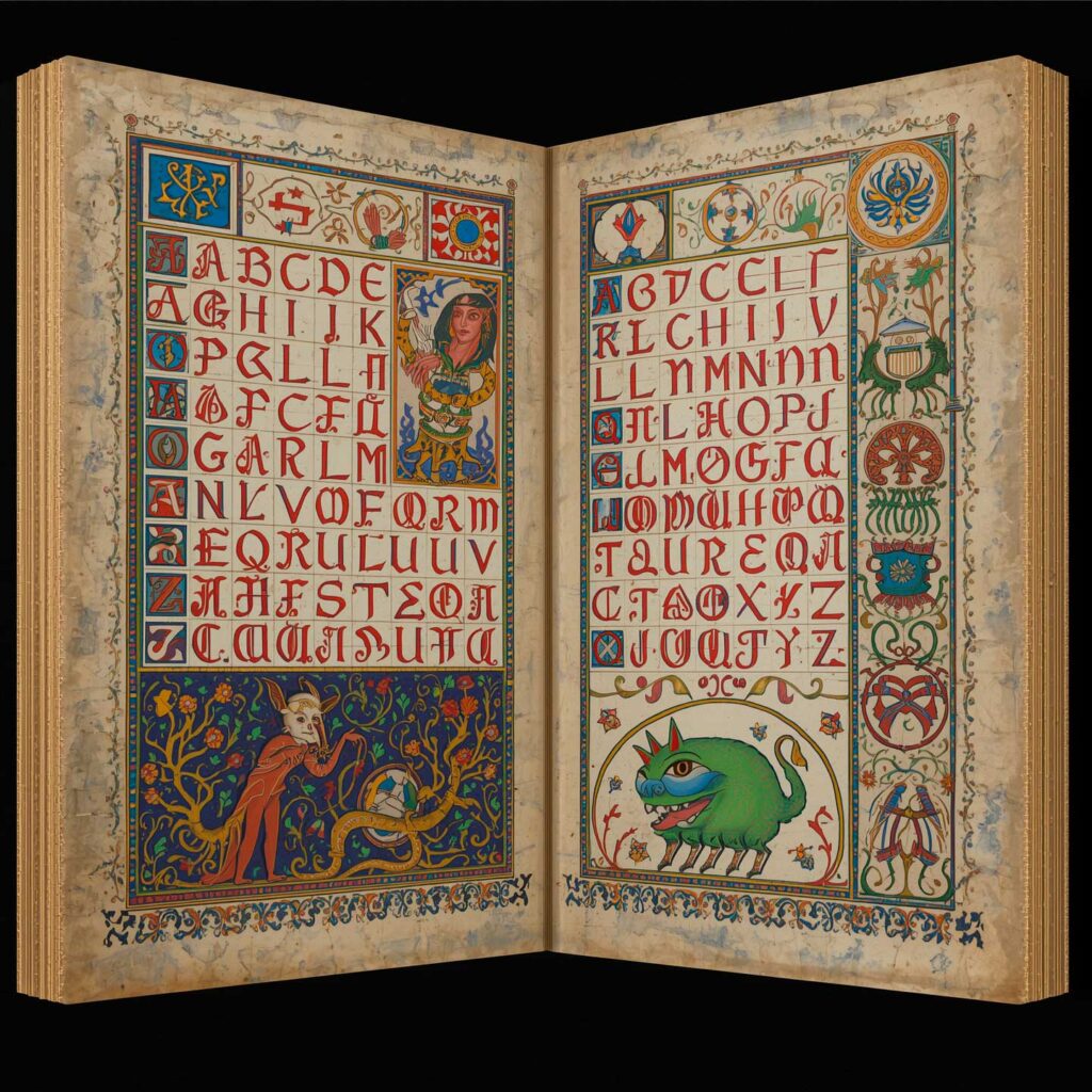 o livro dos mistérios indecifráveis | imagem gerada por IA | by bandoleiro.com