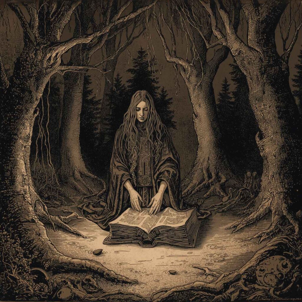 O Livro dos Pactos da Escuridão | imagem gerada por IA | by bandoleiro.com