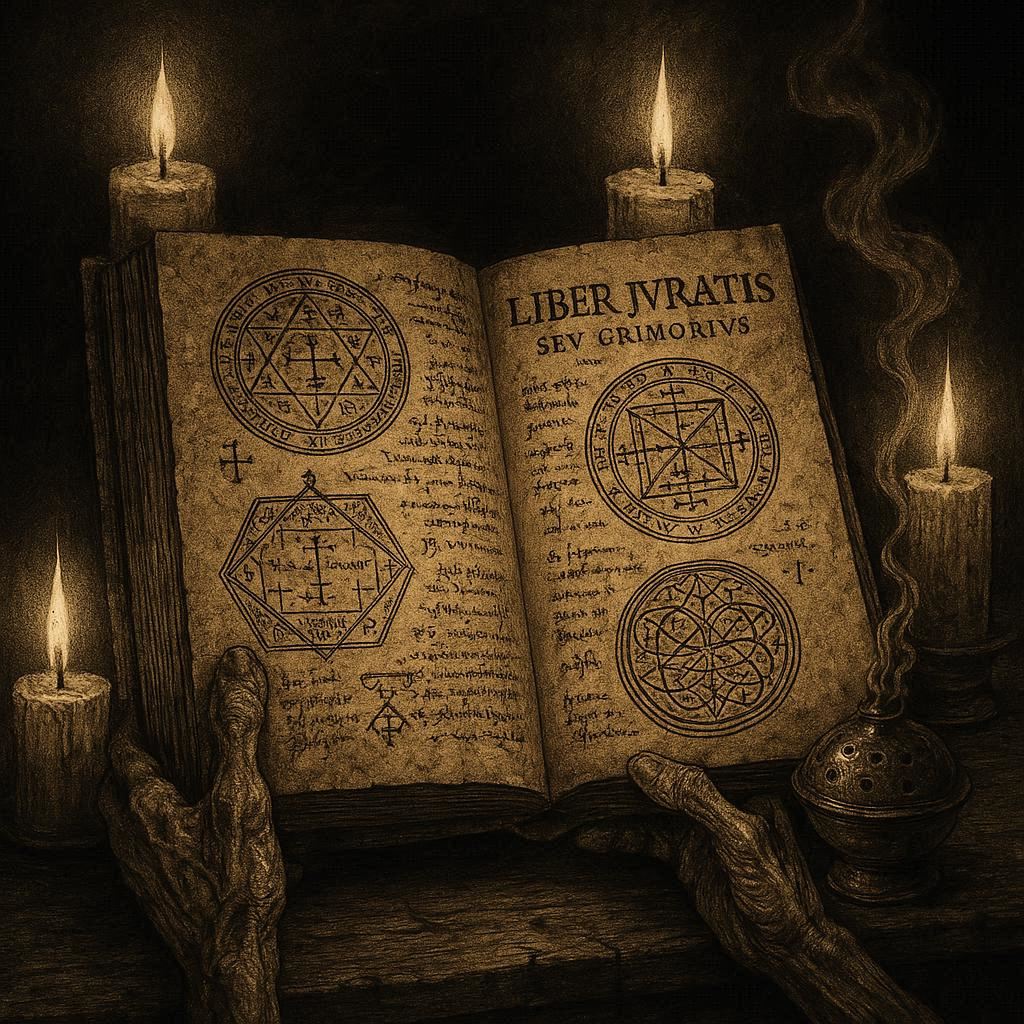 O Grimório de Honorius | imagem gerada por IA | by bandoleiro.com
