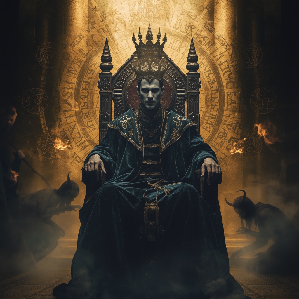 Paimon – O Rei Oculto da Sabedoria Proibida | imagem gerada por IA | by bandoleiro.com