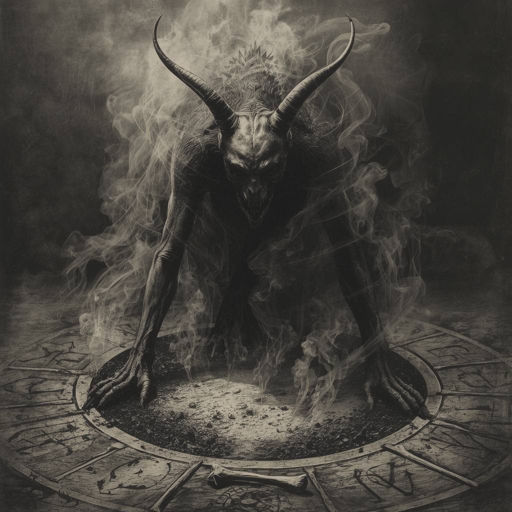 O Guardião da Cura e do Saber Infernal | imagem gerada por IA | by bandoleiro.com